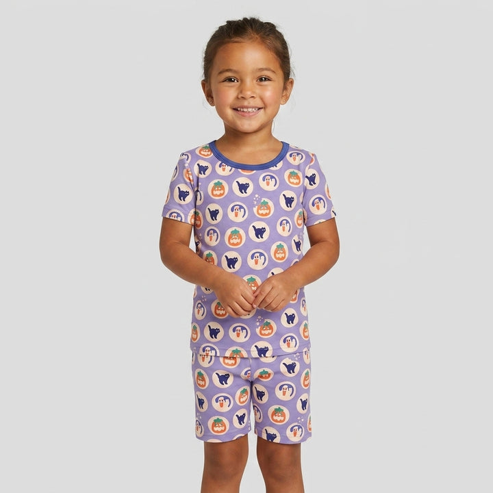 Template Bamboo Two Piece Short Sleeve Shorts Pyjamas Set