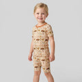Template Bamboo Two Piece Short Sleeve Shorts Pyjamas Set