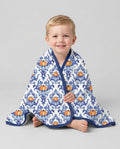 Pumpkin Toile Family Matching Bamboo Blanket