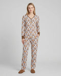 Pumpkin Toile Family Matching Bamboo Women Pajama Set