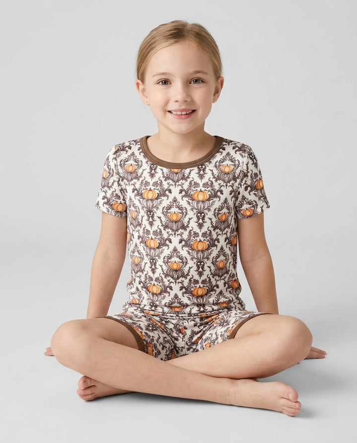 Template Bamboo Two Piece Short Sleeve Shorts Pyjamas Set