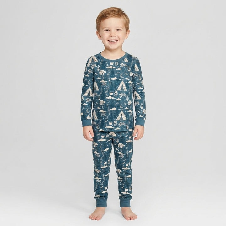 Template Bamboo Two Piece Long Sleeve Pyjamas Set