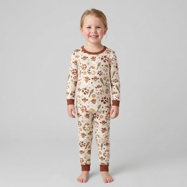 Template Bamboo Two Piece Long Sleeve Pyjamas Set