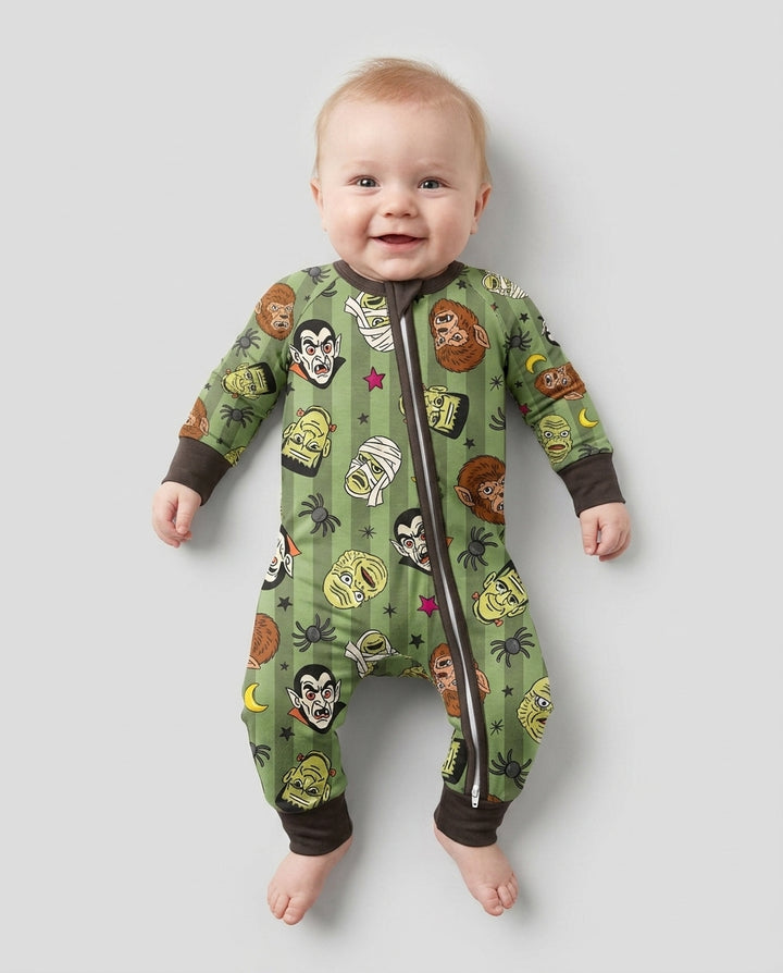 Creepy Crew Family Matching Bamboo Convertible Zippy