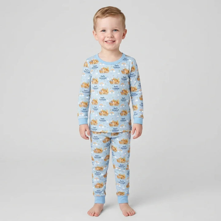 Template Bamboo Two Piece Long Sleeve Pyjamas Set