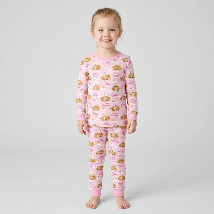 Template Bamboo Two Piece Long Sleeve Pyjamas Set