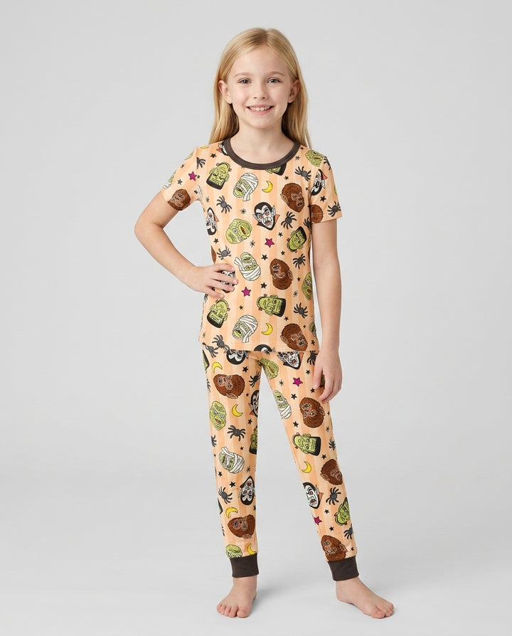 Creepy Crew Family Matching Bamboo Two Piece Short Sleeve Pajama Set