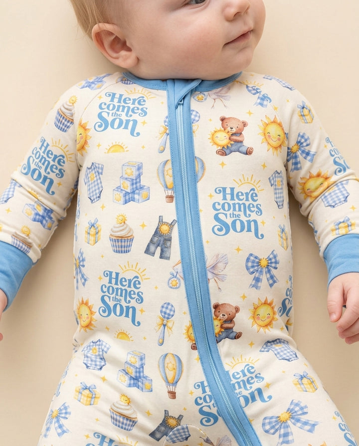 Here Comes The Son Baby Shower Bamboo Convertible Zippy