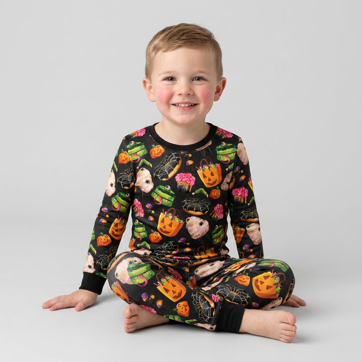 Template Bamboo Two Piece Long Sleeve Pyjamas Set