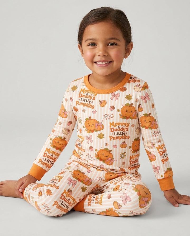 Mommy & Daddy's Little Pumpkins Bamboo Two Piece Long Sleeve Pajama Set