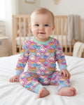 Glitter Dumpling Galaxy Bamboo Two Piece Long Sleeve Pajama Set