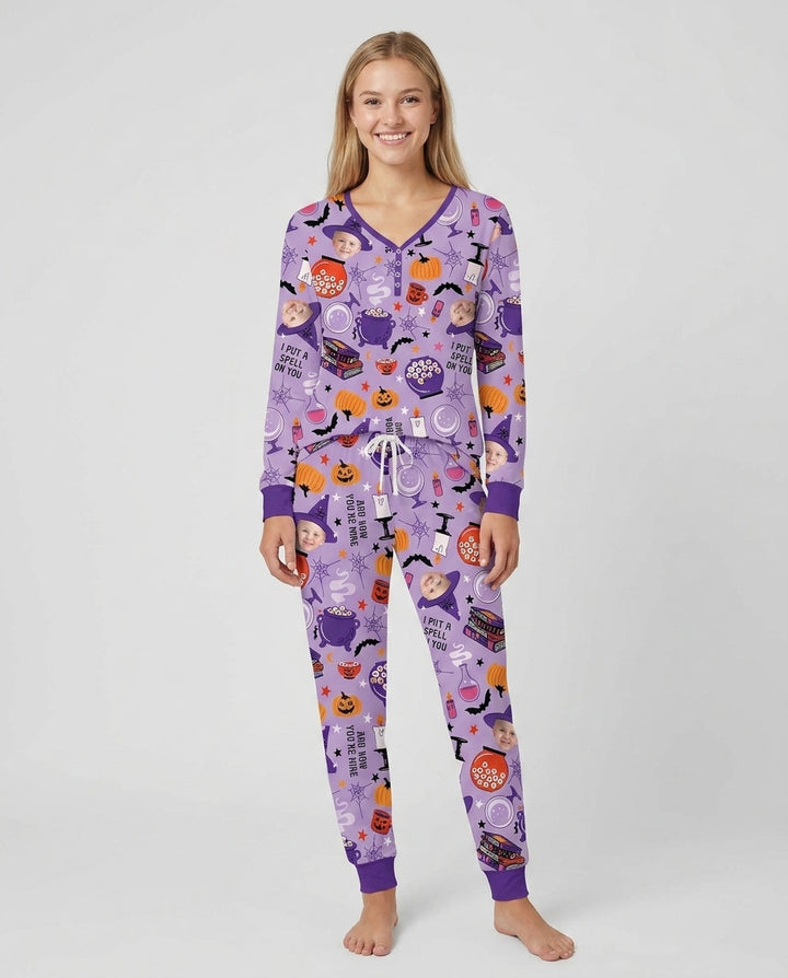 Halloween Little Witch Bamboo Women Pajama Set