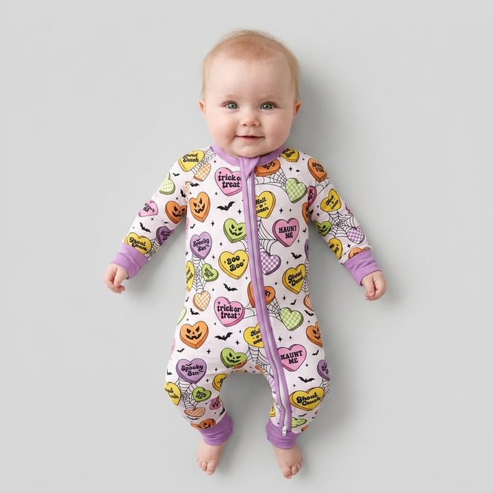 Halloween Candy Hearts Bamboo Convertible Zippy