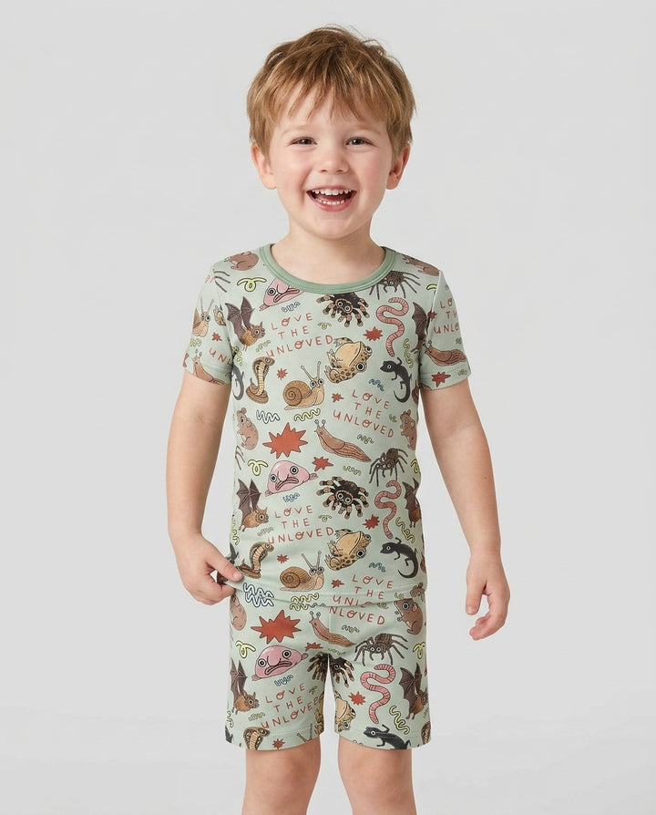 Love the Unloved Bamboo Two Piece Short Sleeve Shorts Pajama Set