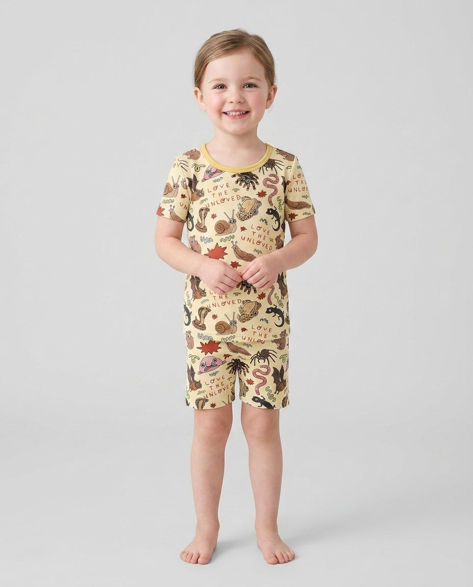 Love the Unloved Bamboo Two Piece Short Sleeve Shorts Pajama Set