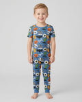 Little Monsters Bamboo Two Piece Short Sleeve Pyjamas Set For Haloween