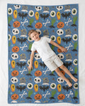 Little Monsters Bamboo Blanket