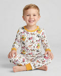 Festive Christmas Pups Bamboo Two Piece Long Sleeve Pajama Set