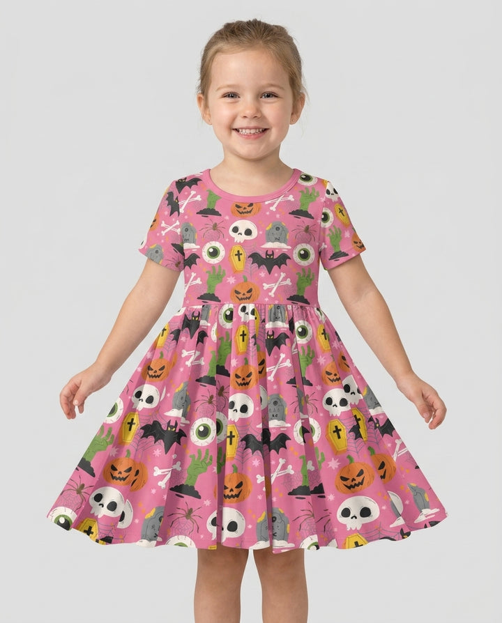 Little Monsters Bamboo Twirl Dress