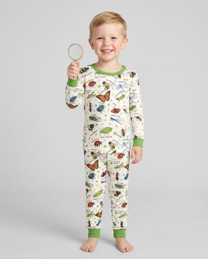 Bug Learning Bamboo Two Piece Long Sleeve Pajama Set