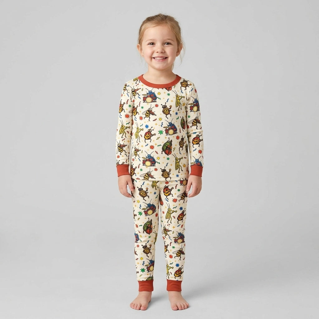 Bug Orchestra Bamboo Two Piece Long Sleeve Pajama Set