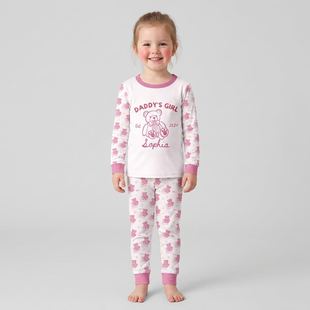 Daddy's Girl Club Bamboo Two Piece Long Sleeve Pajama Set