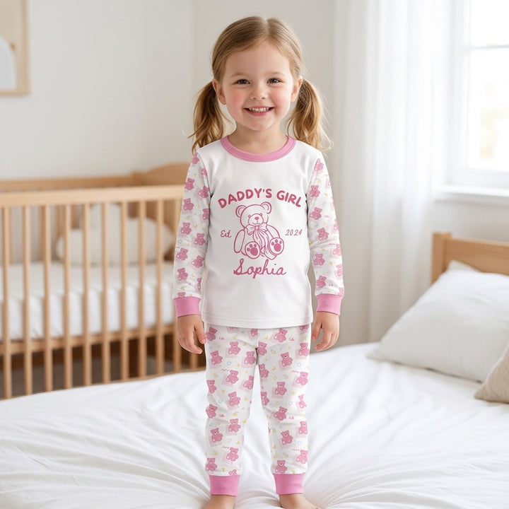 Daddy's Girl Club Bamboo Two Piece Long Sleeve Pajama Set