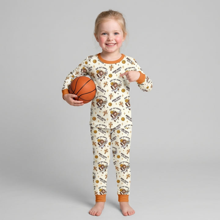 Personalized Baptism Just Got Dunk'd  Bamboo Two Piece Long Sleeve Pajama Set