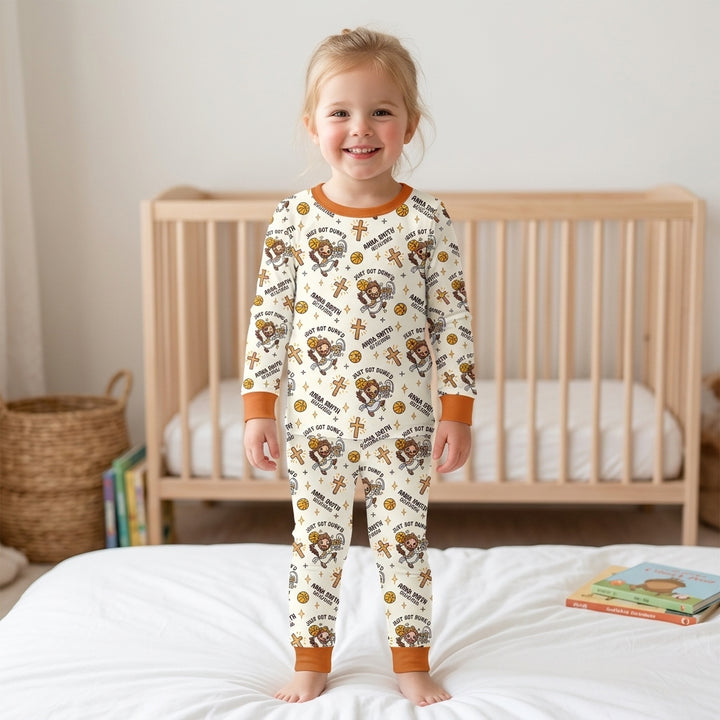 Personalized Baptism Just Got Dunk'd  Bamboo Two Piece Long Sleeve Pajama Set