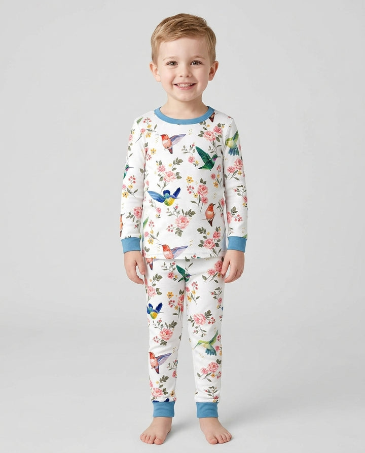 Template Bamboo Two Piece Long Sleeve Pyjamas Set