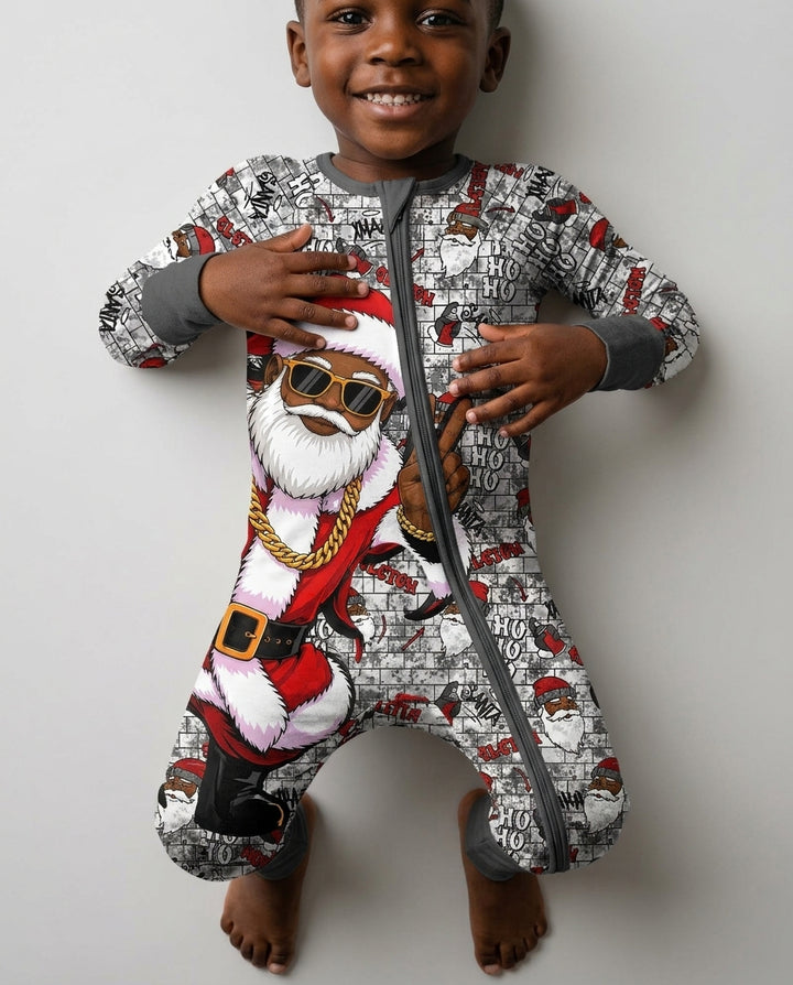 Santa Swag Christmas Bamboo Convertible Zippy