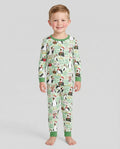 Funny Christmas Seagull Bamboo Two Piece Long Sleeve Pajama Set
