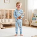 Baseball Christmas Non-custom version Bamboo Two Piece Long Sleeve Pajama Set