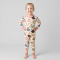 Playful Farm Chicken Bamboo Two Piece Long Sleeve Pajama Set