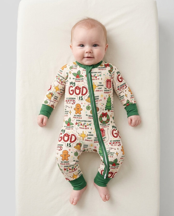 Christmas My God Is Bamboo Convertible Zippy