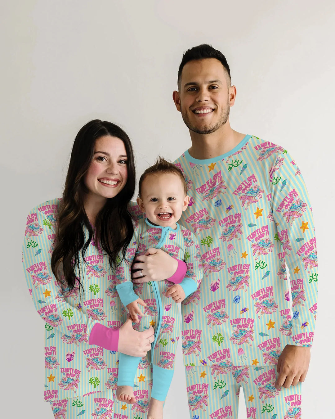 Turtley Over It Family Matching Bamboo Women Pajama Set