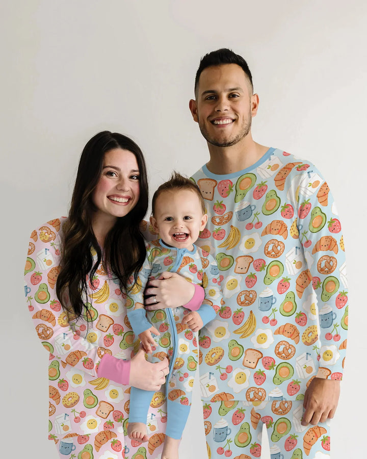 Breakfast Buddies Family Matching Bamboo Men's Pajama Set