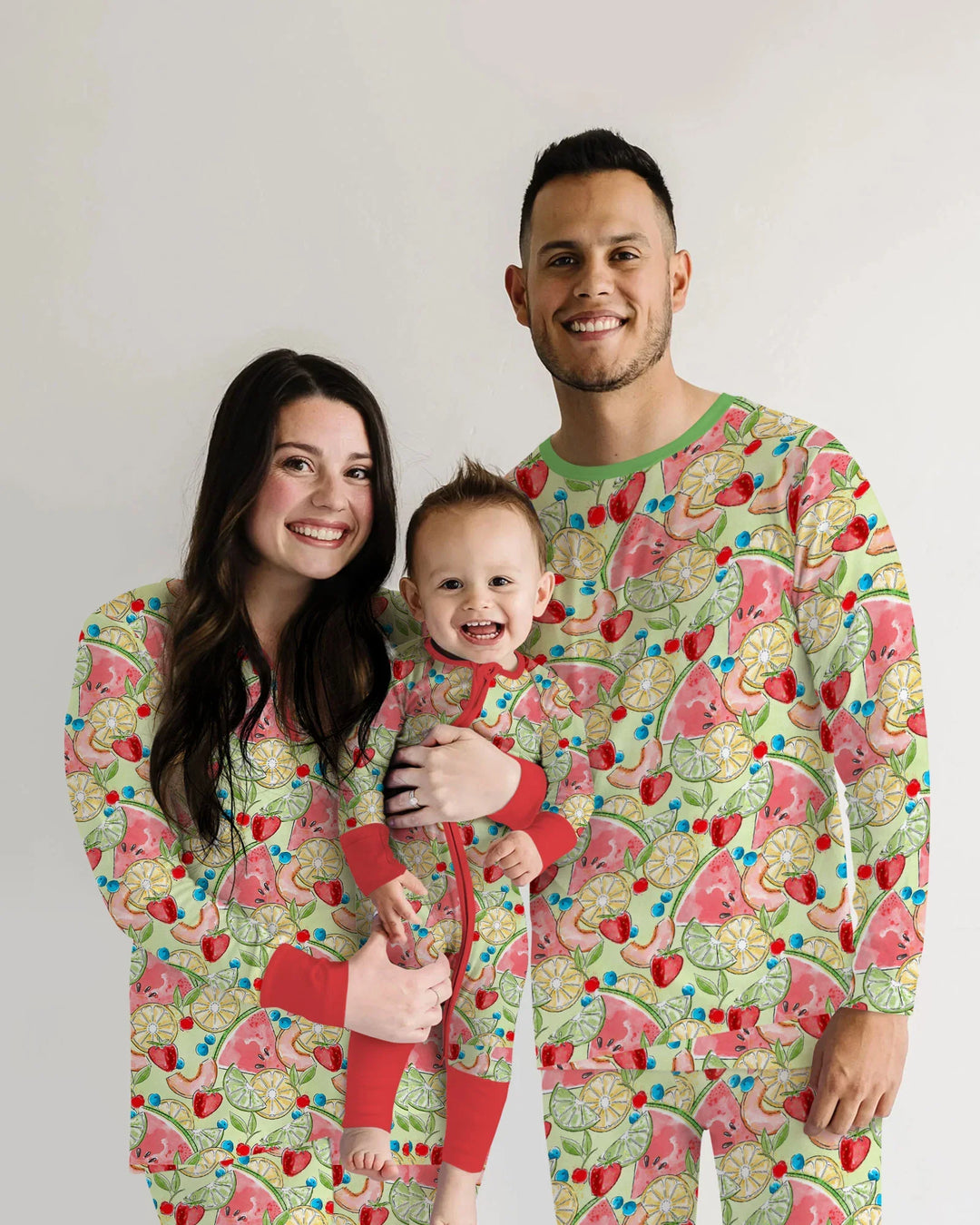 Sweet Summer Fruits Family Matching Bamboo Women Pajama Set