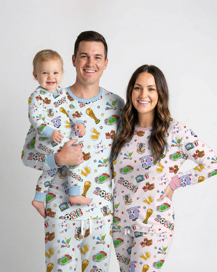 Dreaming of The Cup Bamboo Two Piece Long Sleeve Pajama Set