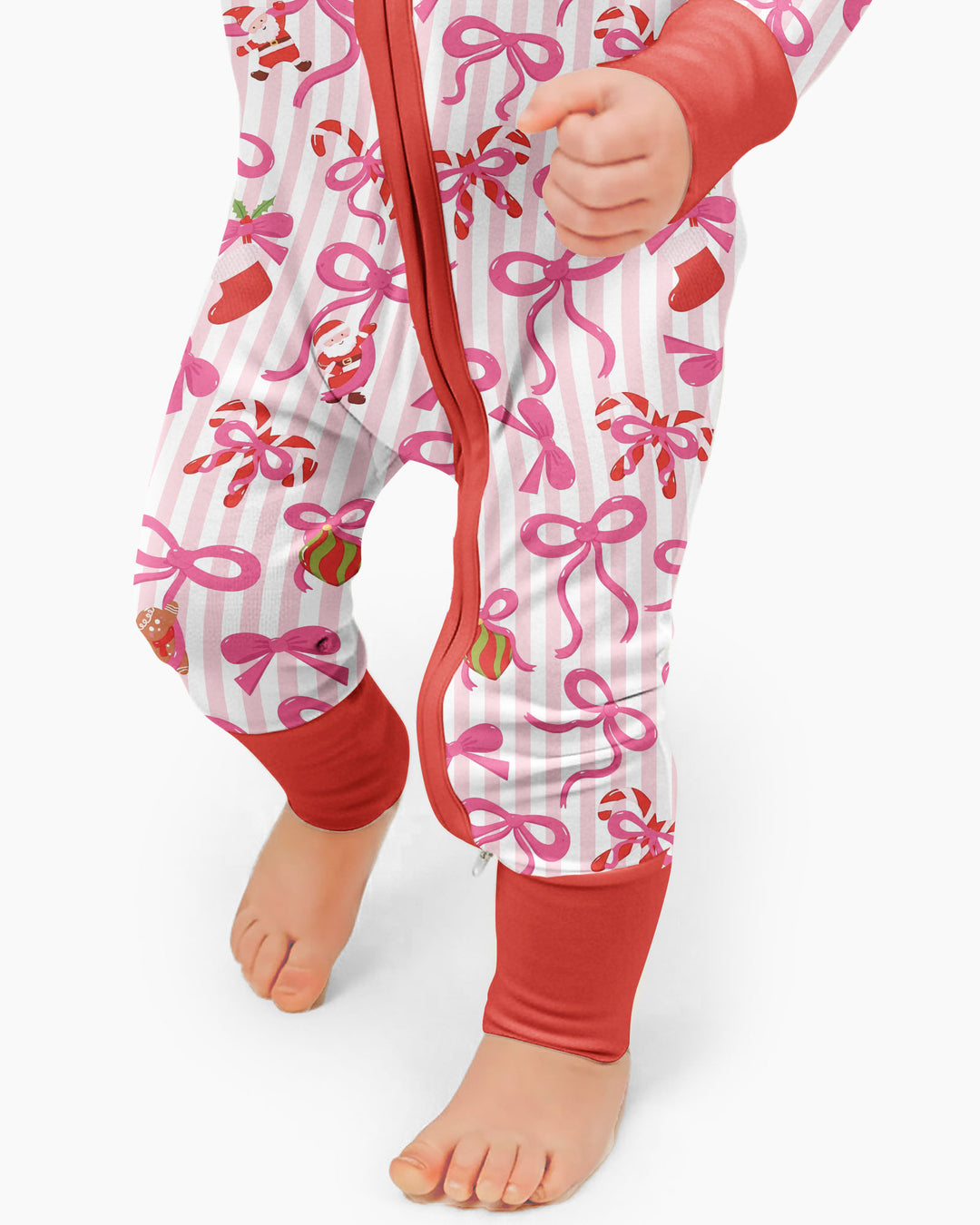 Pink Bow Christmas Magic Bamboo Convertible Zippy