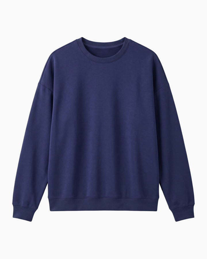 Solid Color Bamboo Adult Crewneck Sweatshirt