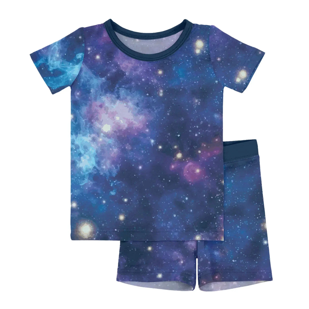Nebula Two-Piece Short Sleeve Shorts Pajama Set , Nebula Two-Piece Short Sleeve Shorts Pajama Set - 12-18M