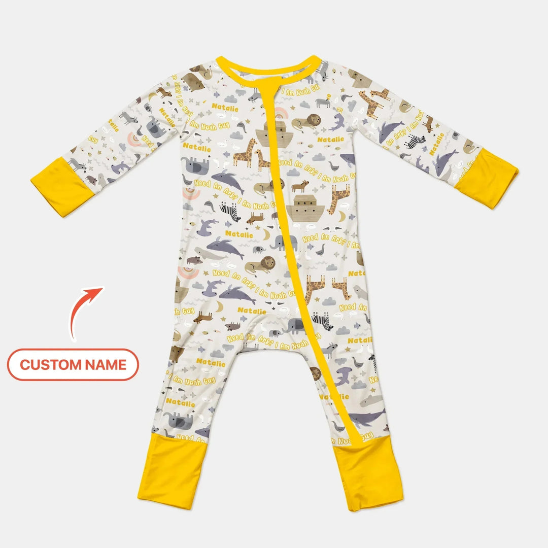 Need An Ark? I Noah Guy Custom Name Convertible Zippy , Need An Ark? I Noah Guy Custom Name Convertible Zippy - 0-3M