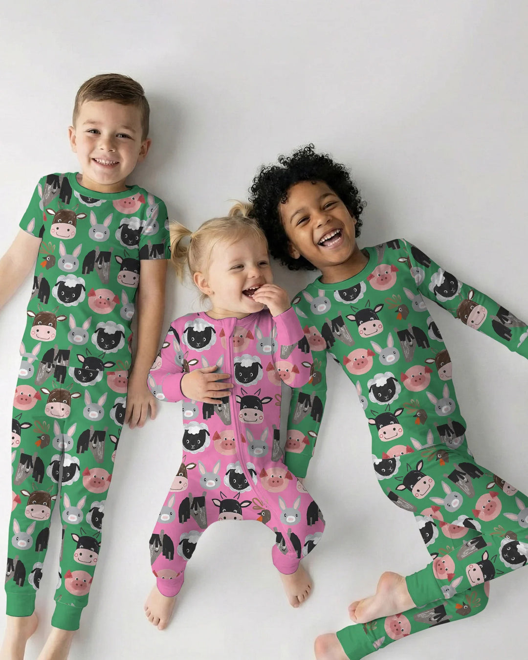 Farm Friends Family Matching Bamboo Convertible Zippy