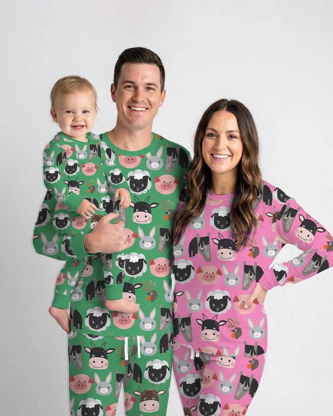 Farm Friends Family Matching Bamboo Women Pajama Set