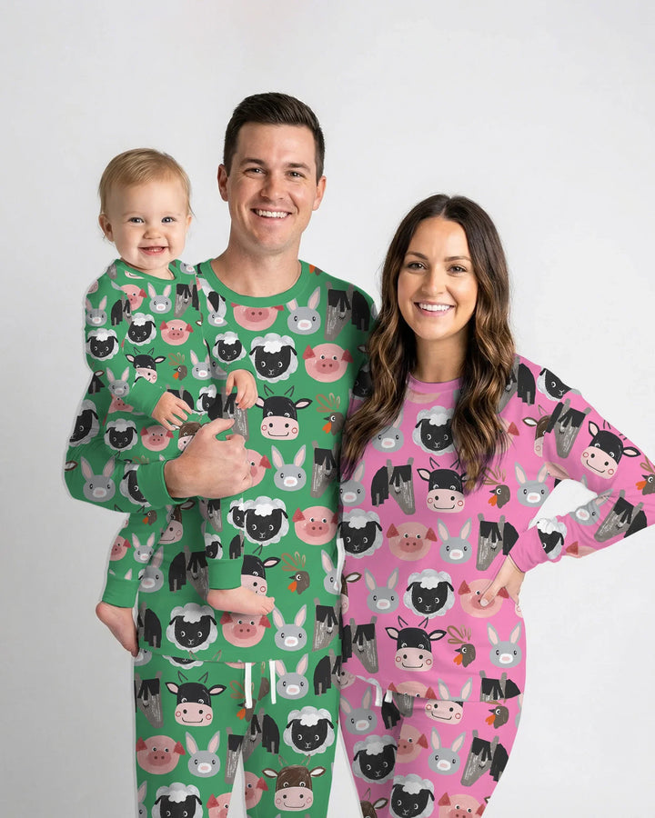 Farm Friends Family Matching Bamboo Women Pajama Set