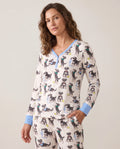 Playful Schnauzer Puppies Bamboo Women Pajama Set