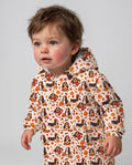Cozy Autumn Basset Hounds Bamboo Blanket Hoodie