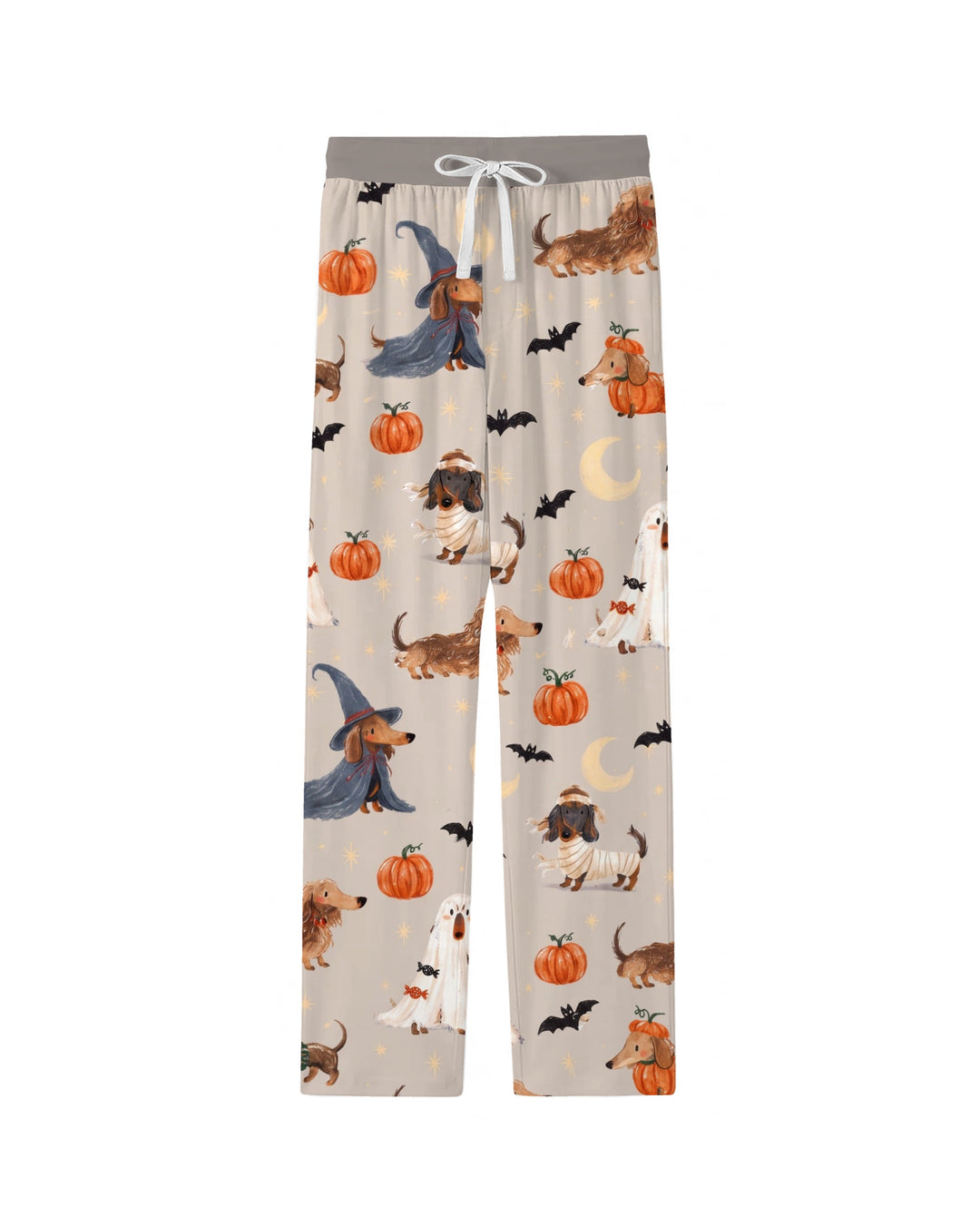 Spooky Dachshund Halloween Night Bamboo Men's Pajama Set