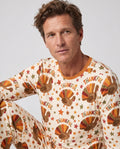 Thankful Turkey Autumn Stars Bamboo Men's Pajama Set